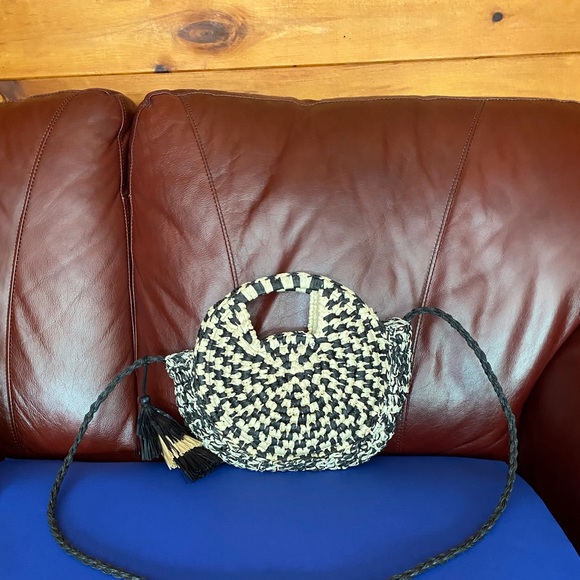 Lucky Brand Handbags - Lucky Brand Straw Crossbody Handbag